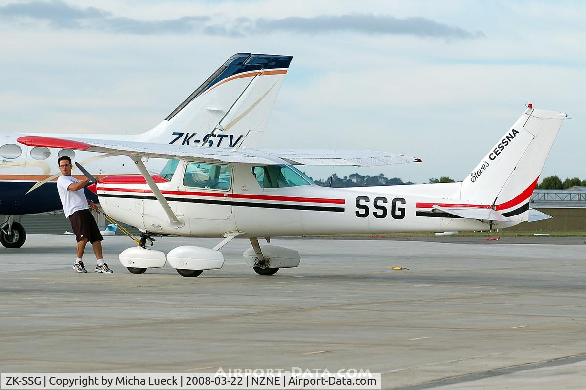 ZK-SSG, Cessna 152 C/N 15285466, At North Shore Aerodrome