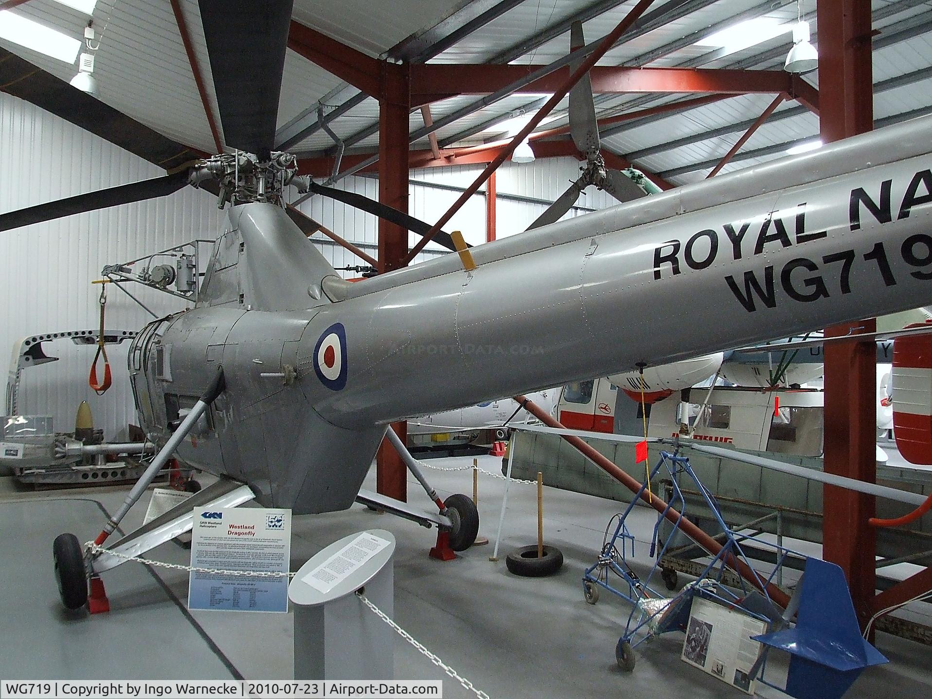 WG719, 1952 Westland Dragonfly HR.5 C/N WA/H/50, Westland WS-51 Dragonfly HR5 at the Helicopter Museum, Weston-super-Mare