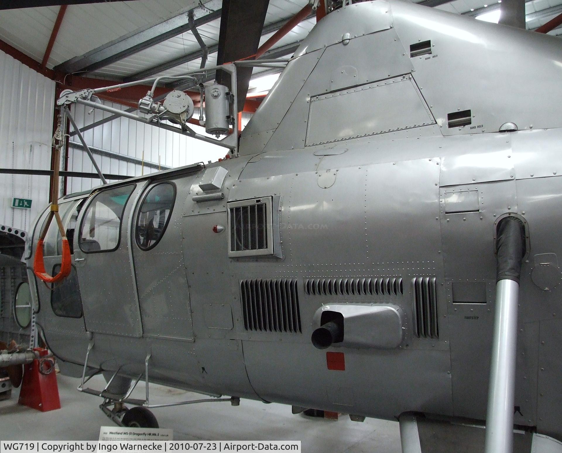 WG719, 1952 Westland Dragonfly HR.5 C/N WA/H/50, Westland WS-51 Dragonfly HR5 at the Helicopter Museum, Weston-super-Mare