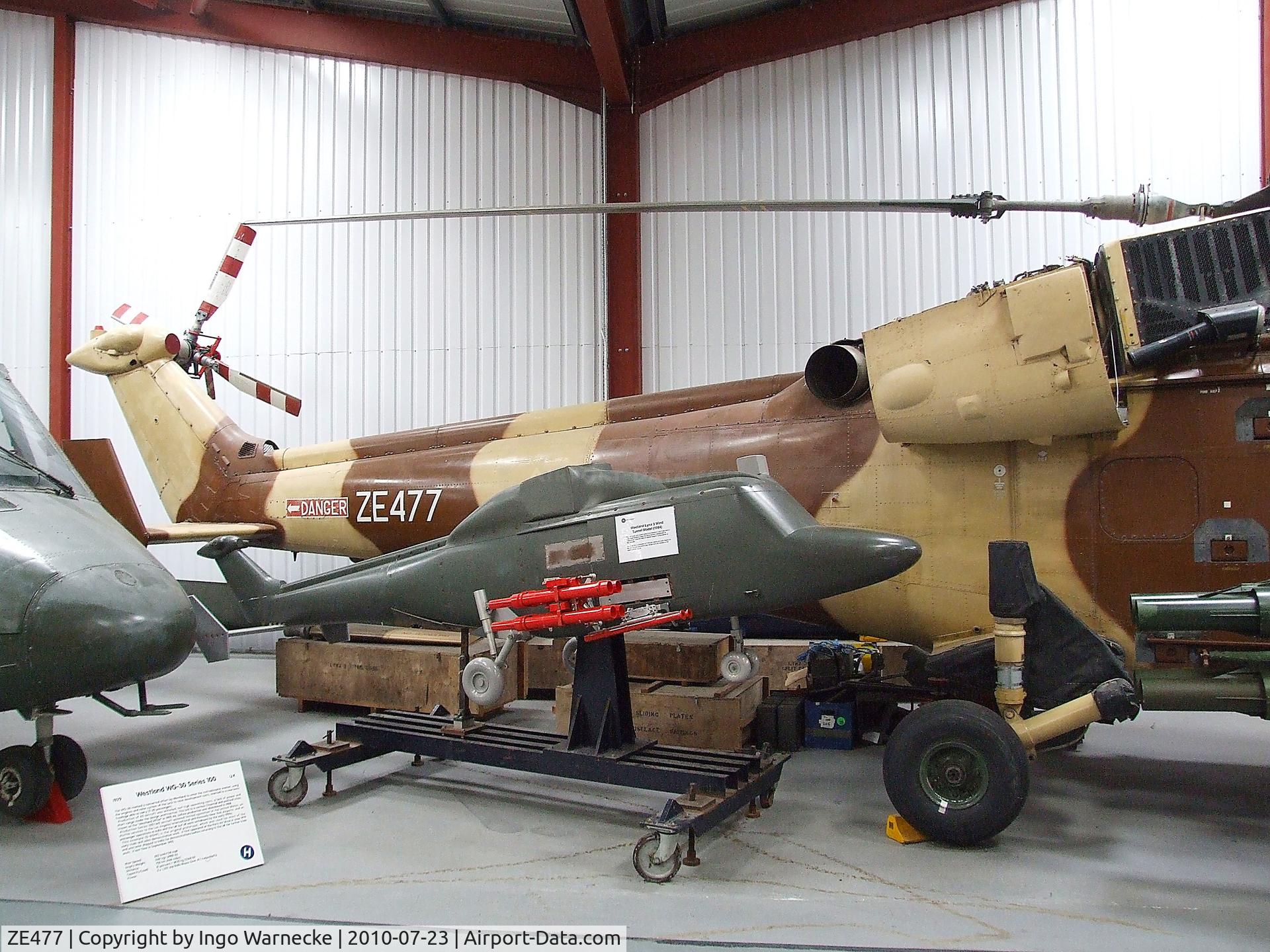 ZE477, 1984 Westland Lynx HAS.3 C/N 310/001P, Westland Lynx 3 prototype at the Helicopter Museum, Weston-super-Mare
