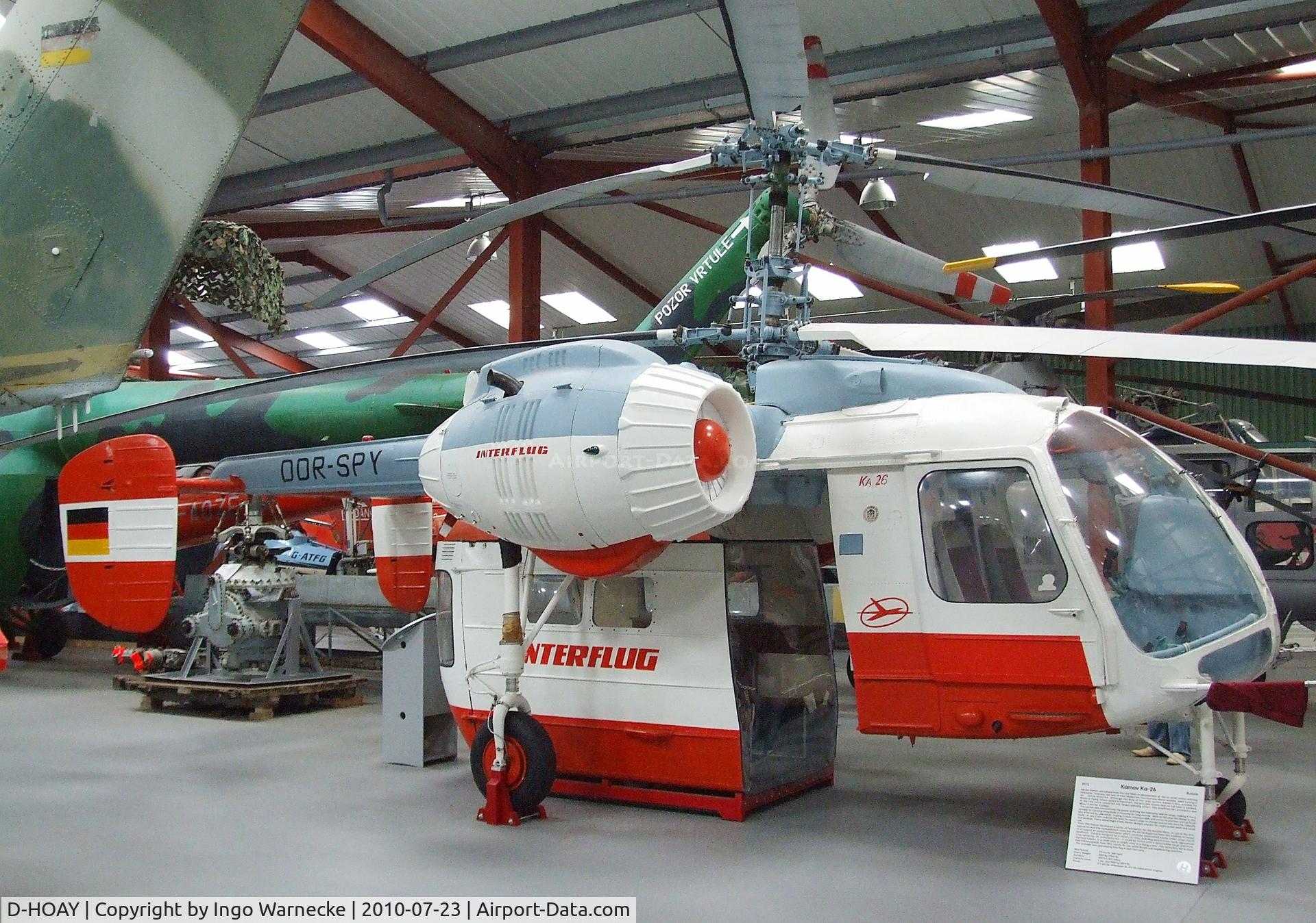 D-HOAY, 1973 Kamov Ka-26 Hoodlum C/N 7001309, Kamov Ka-26 Hoodlum at the Helicopter Museum, Weston-super-Mare