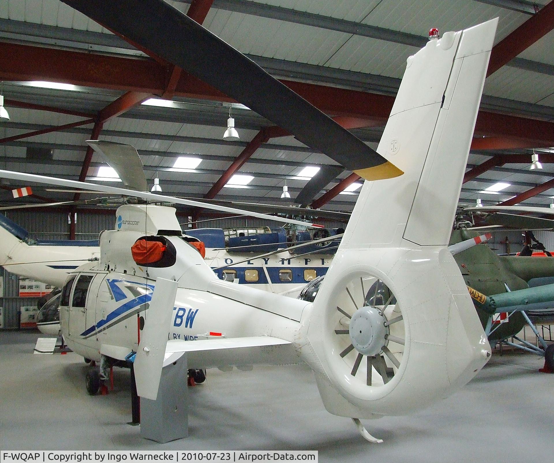 F-WQAP, Eurocopter SA365N Dauphin C/N 6001, Aerospatiale SA.365N Dauphin II at the Helicopter Museum, Weston-super-Mare
