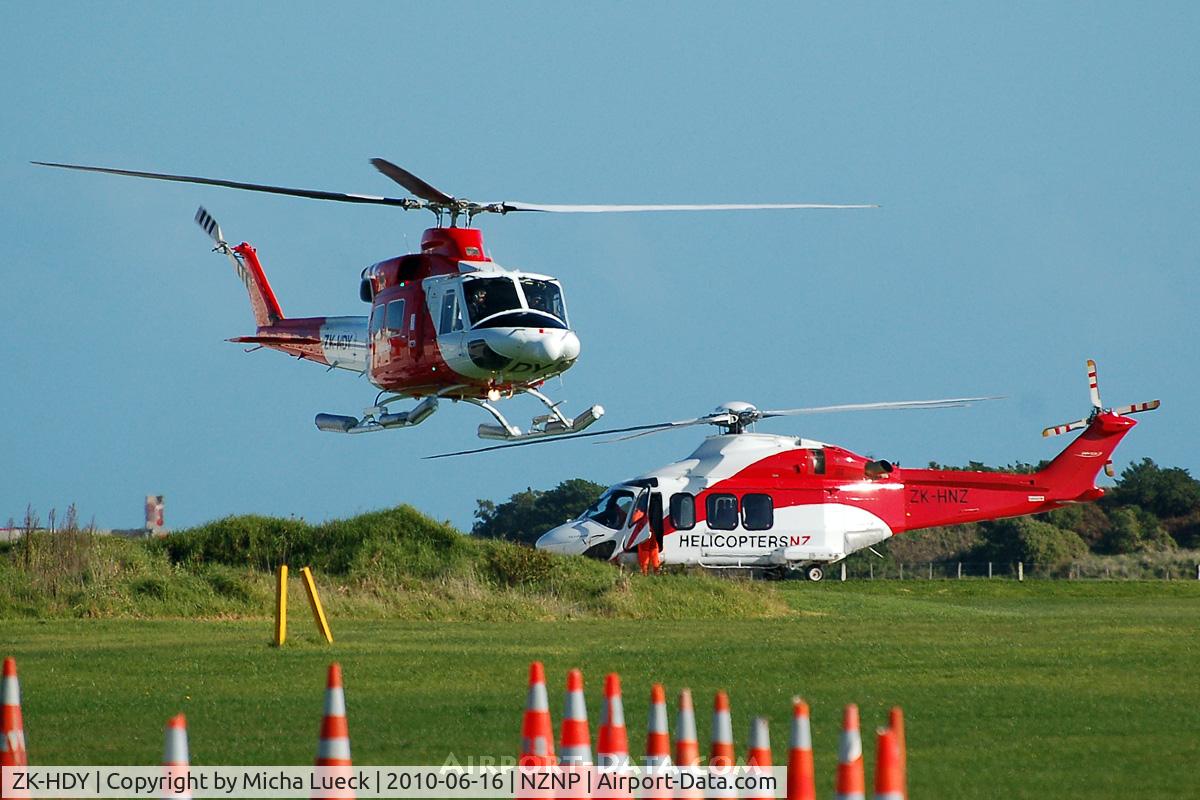ZK-HDY, 1994 Bell 412EP C/N 36099, ZK-HNZ in the background