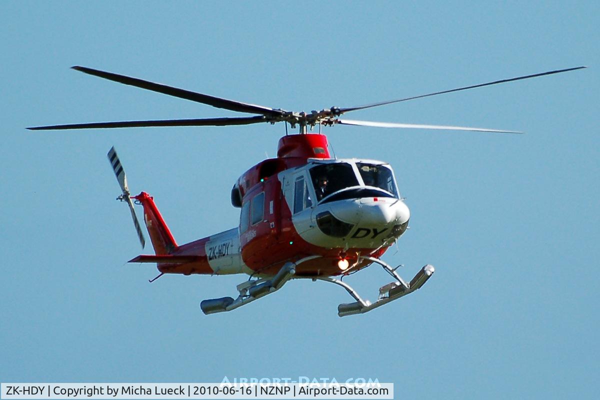 ZK-HDY, 1994 Bell 412EP C/N 36099, At New Plymouth