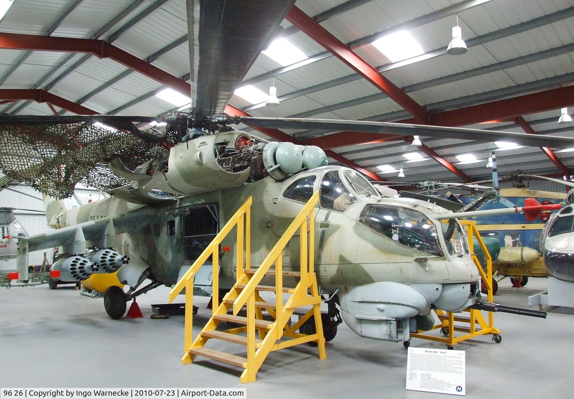 96 26, 1981 Mil Mi-24D Hind C/N 230270110073, Mil Mi-24D Hind at the Helicopter Museum, Weston-super-Mare
