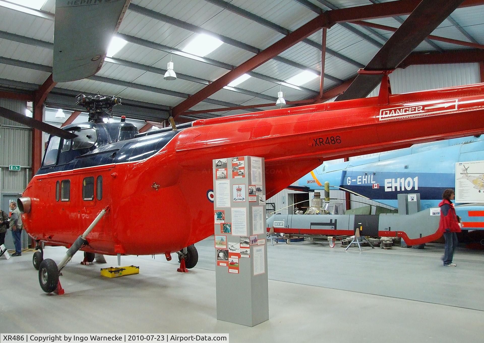 XR486, 1964 Westland Whirlwind HCC.12 C/N WA418, Westland Whirlwind HCC12 at the Helicopter Museum, Weston-super-Mare