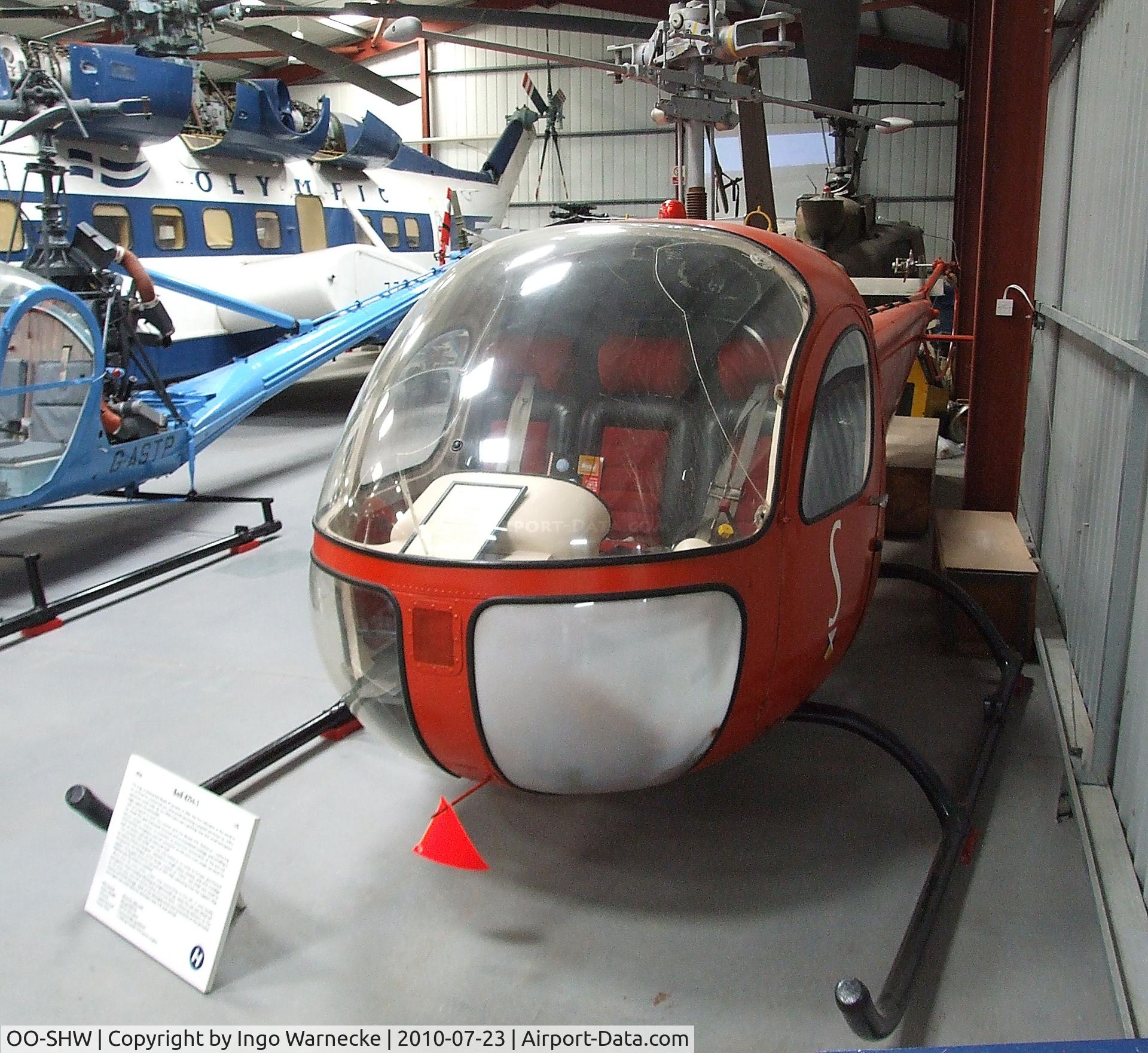 OO-SHW, 1956 Bell 47H-1 C/N 1538, Bell 47H-1 at the Helicopter Museum, Weston-super-Mare
