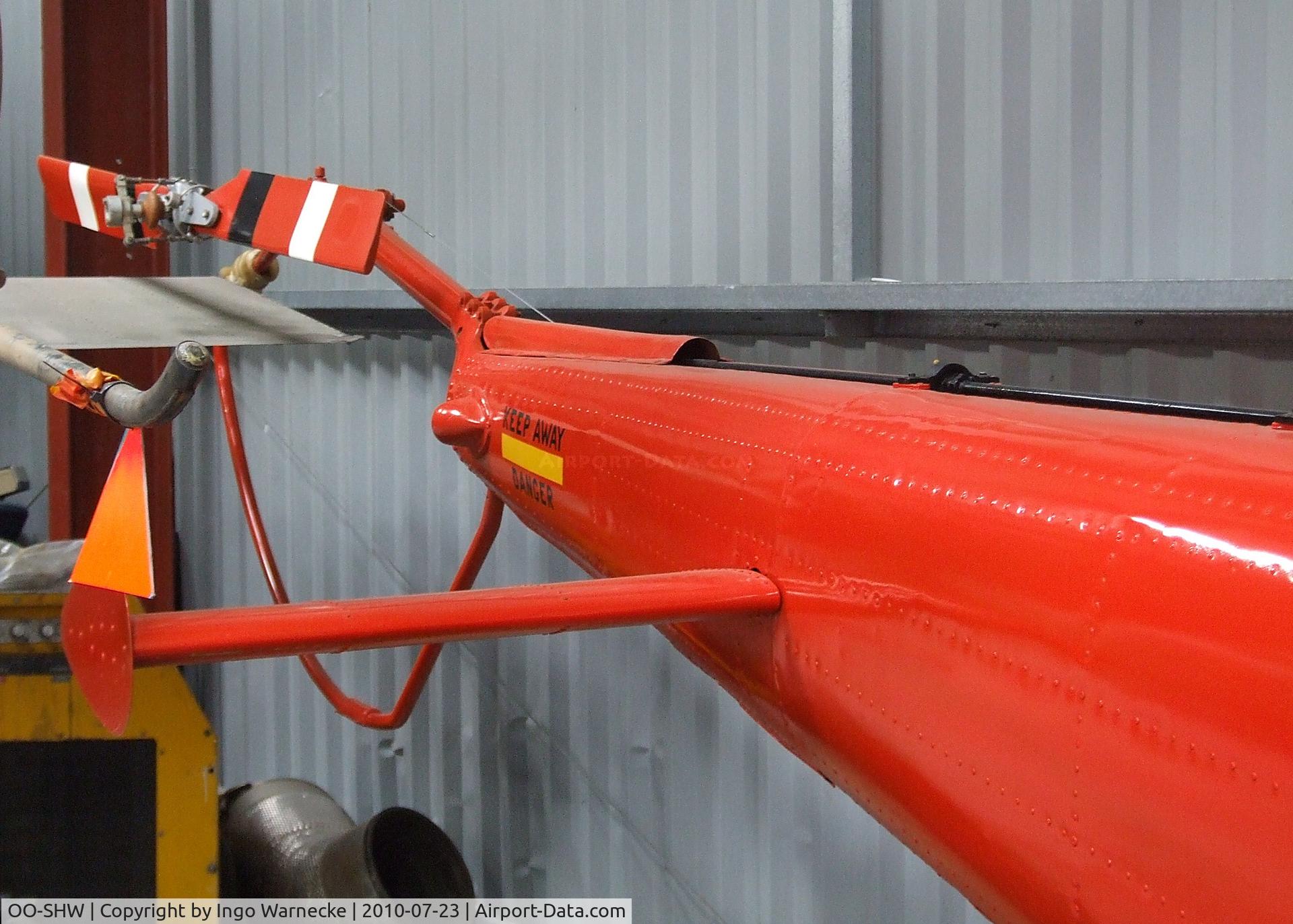 OO-SHW, 1956 Bell 47H-1 C/N 1538, Bell 47H-1 at the Helicopter Museum, Weston-super-Mare