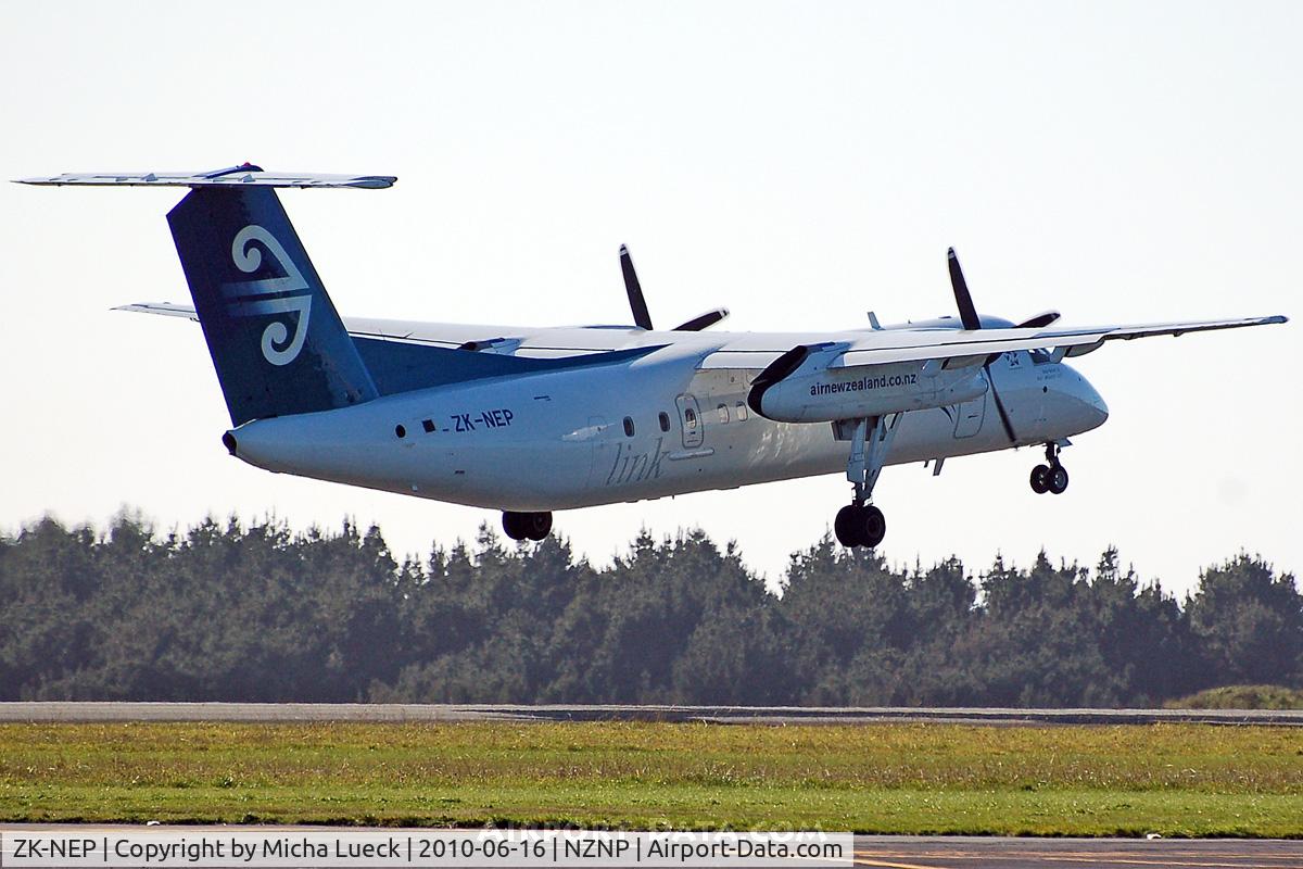 ZK-NEP, 2006 De Havilland Canada DHC-8-311Q Dash 8 C/N 634, At New Plymouth