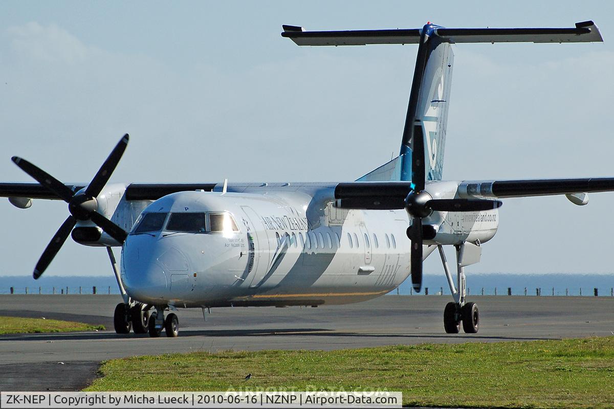 ZK-NEP, 2006 De Havilland Canada DHC-8-311Q Dash 8 C/N 634, At New Plymouth