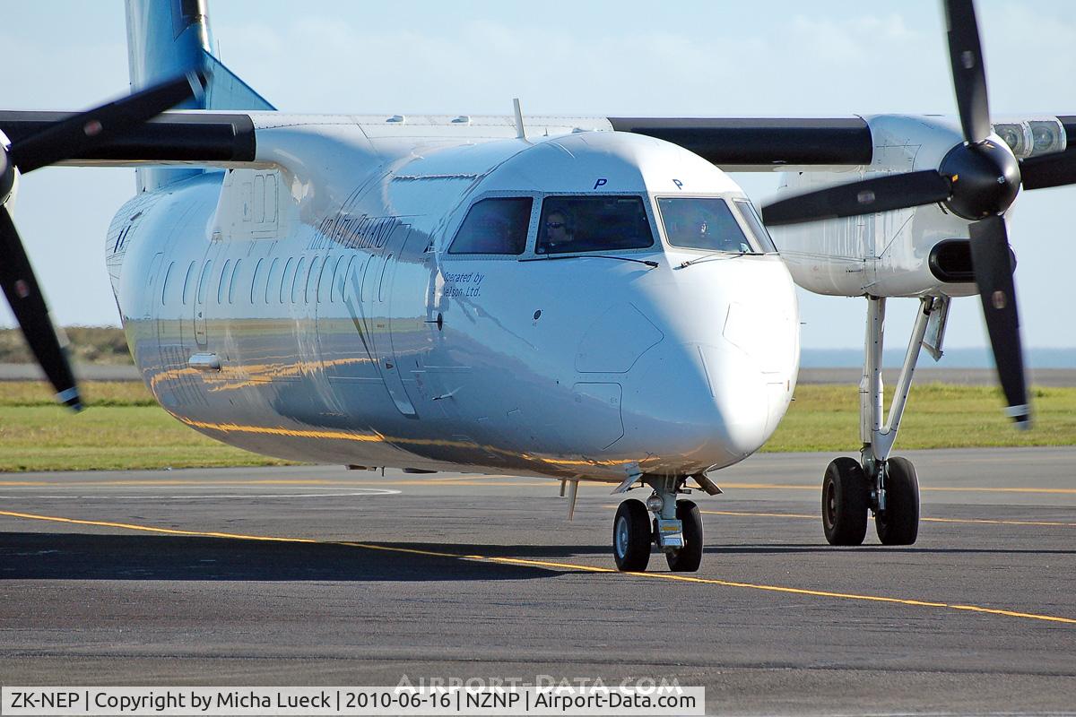 ZK-NEP, 2006 De Havilland Canada DHC-8-311Q Dash 8 C/N 634, At New Plymouth
