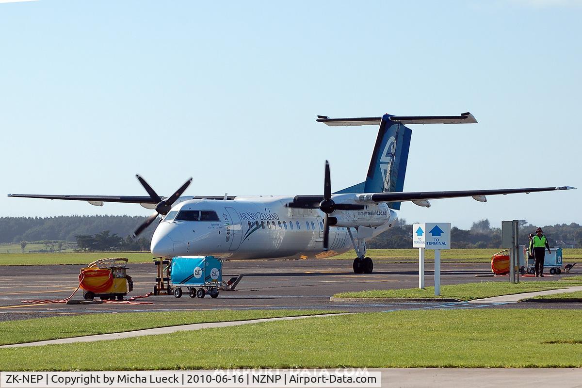 ZK-NEP, 2006 De Havilland Canada DHC-8-311Q Dash 8 C/N 634, At New Plymouth