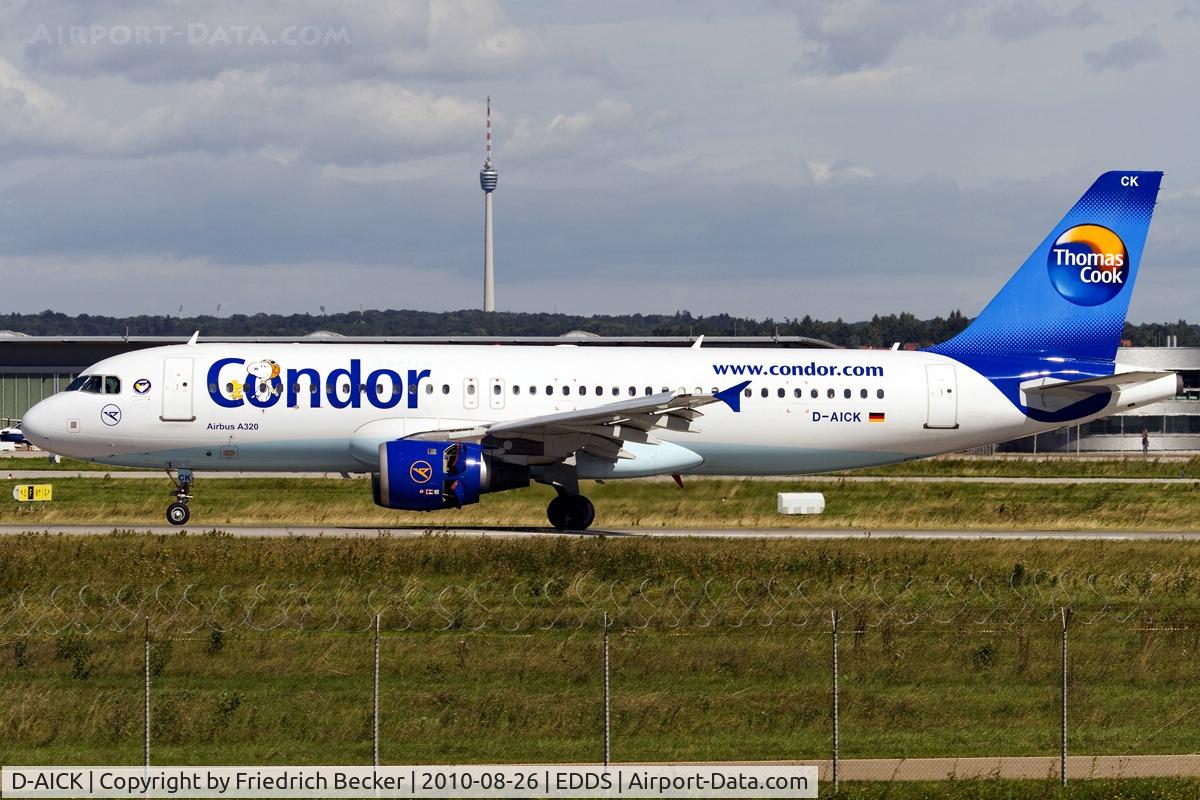 D-AICK, 2001 Airbus A320-212 C/N 1416, decelerating after touchdown