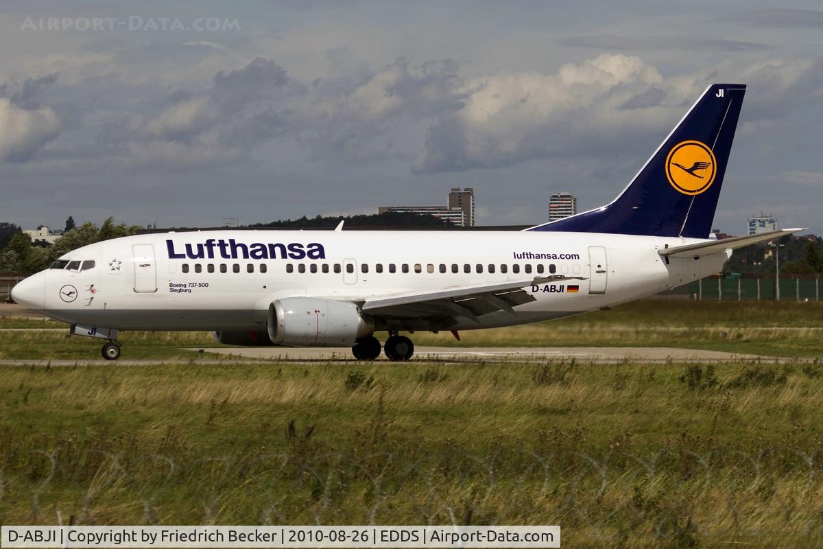 D-ABJI, 1991 Boeing 737-530 C/N 25358, decelerating after touchdown