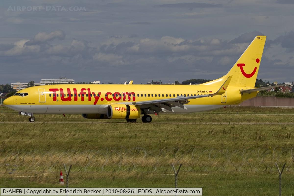 D-AHFR, 2000 Boeing 737-8K5 C/N 30593, decelerating after touchdown