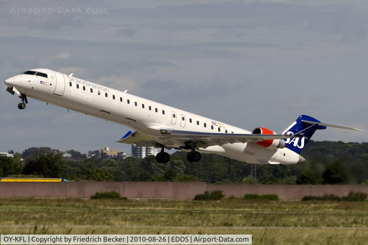 OY-KFL, 2009 Bombardier CRJ-900 NG (CL-600-2D24) C/N 15246, departure from Stuttgart