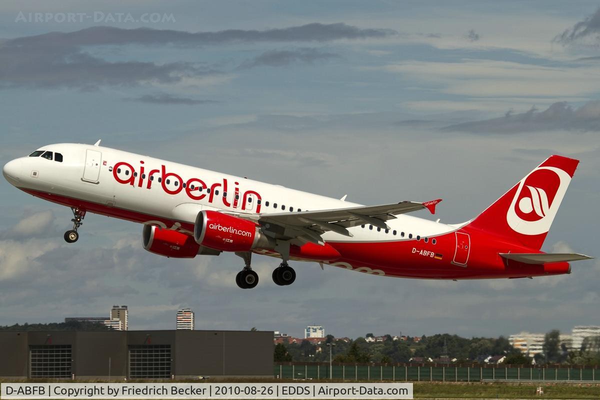 D-ABFB, 2009 Airbus A320-214 C/N 4128, departure from Stuttgart