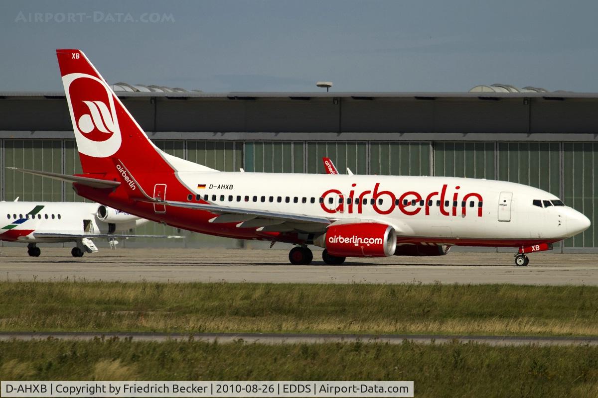 D-AHXB, 2007 Boeing 737-7K5 C/N 30717/2228, taxying to the active