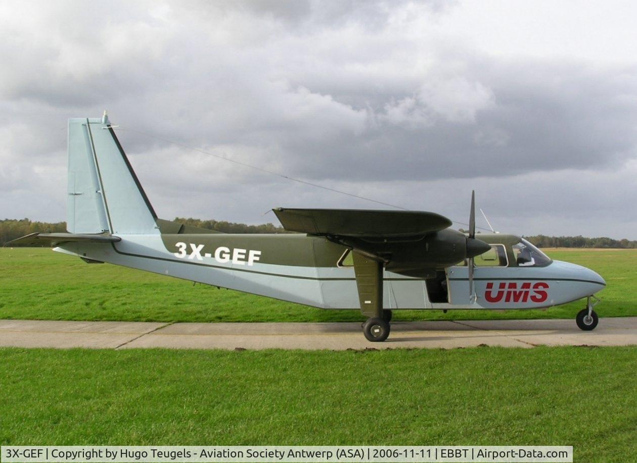 3X-GEF, Britten-Norman BN-2A-21 Islander C/N 466, Former Belgian Air Force B-01