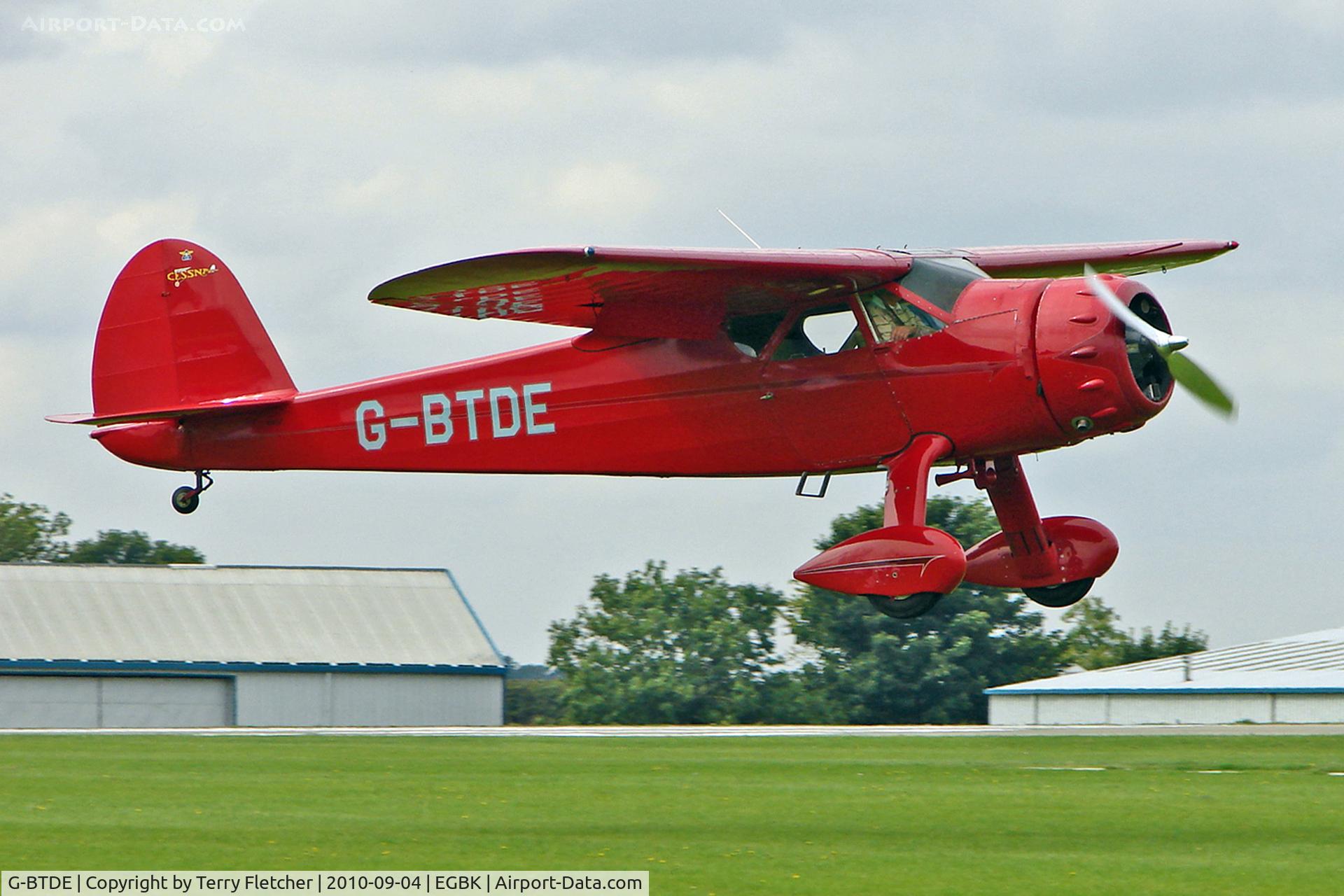 G-BTDE, 1940 Cessna C-165 Airmaster C/N 551, 1940 Cessna CESSNA C-165, c/n: 551 at 2010 LAA National Rally