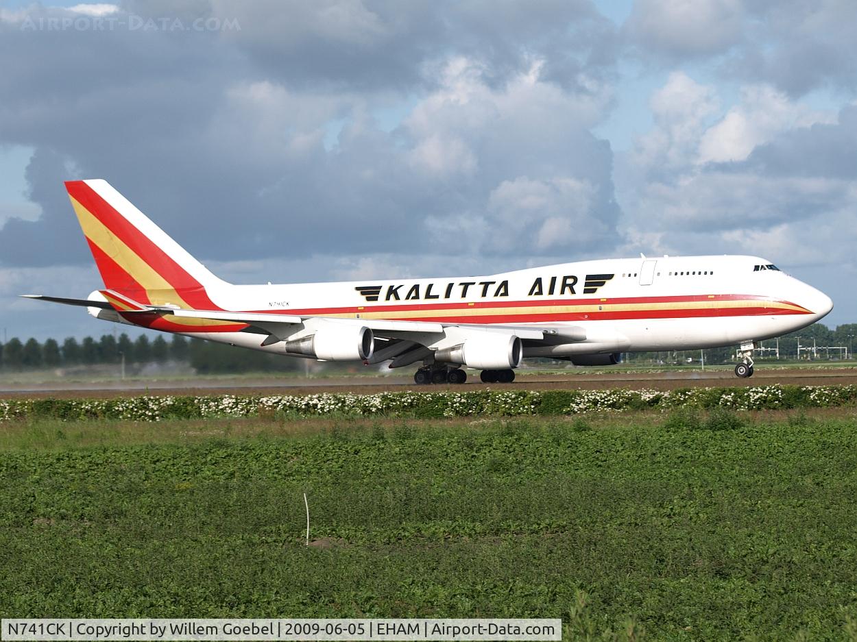 N741CK, 1989 Boeing 747-4H6 C/N 24315, Take off of the 