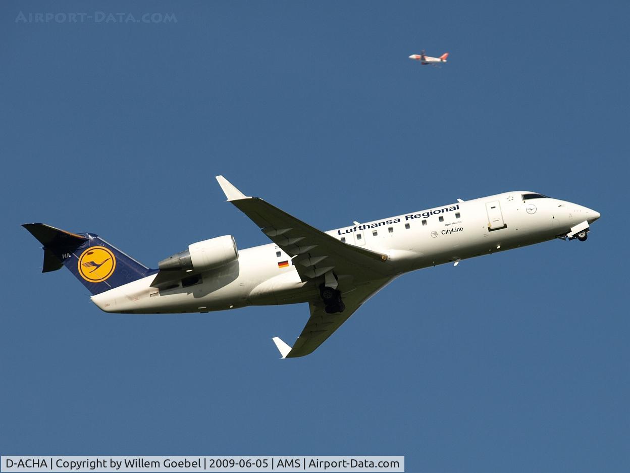 D-ACHA, 2000 Canadair CRJ-200LR (CL-600-2B19) C/N 7378, Take off of the 
