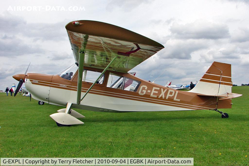 G-EXPL, 1996 Champion 7GCBC Explorer C/N 1220-96, 1996 American Champion Aircraft Corporation CHAMPION 7GCBC, c/n: 1220-96 at 2010 LAA National Rally