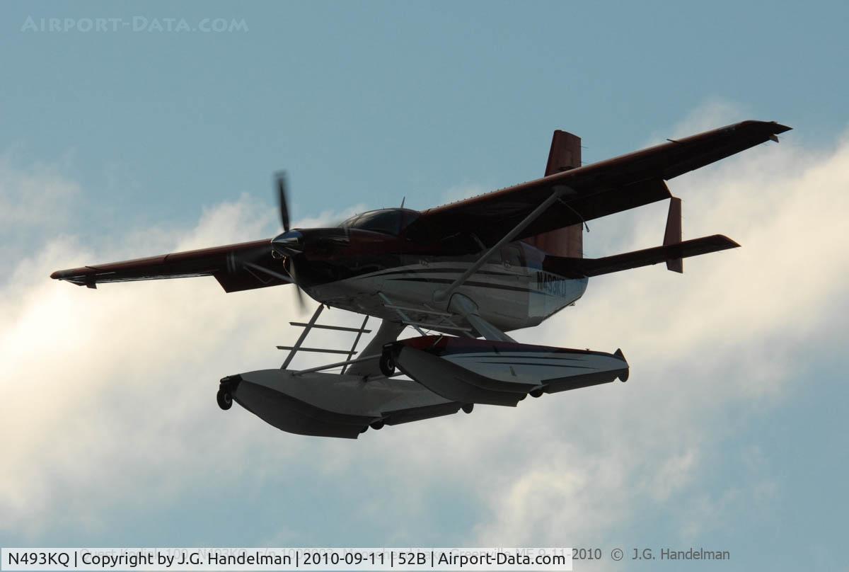 N493KQ, 2008 Quest Kodiak 100 C/N 100-0003, water landing approach