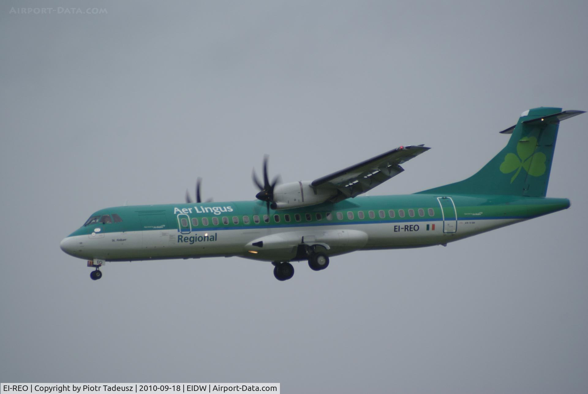 EI-REO, 2008 ATR 72-212A C/N 787, dublin