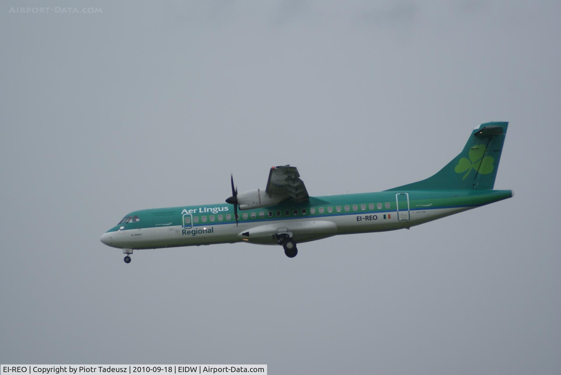 EI-REO, 2008 ATR 72-212A C/N 787, dublin