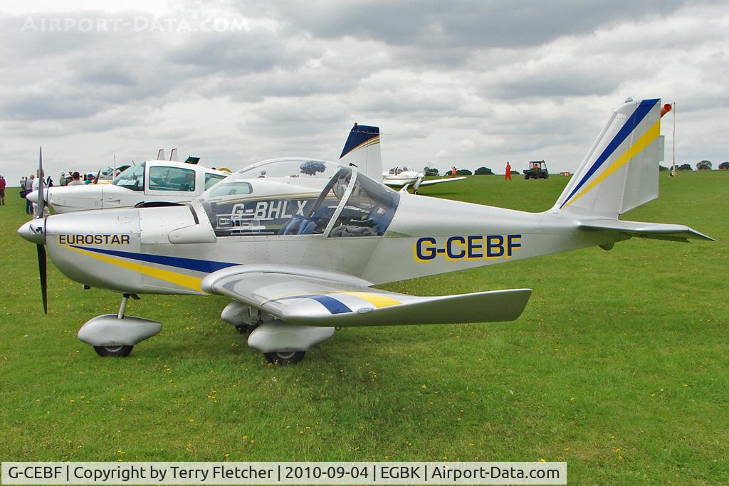 G-CEBF, 2006 Aerotechnik EV-97A Eurostar C/N PFA 315A-14525, 2006 Lang M AEROTECHNIK EV-97A EUROSTAR, c/n: PFA 315A-14525 at 2010 LAA National Rally