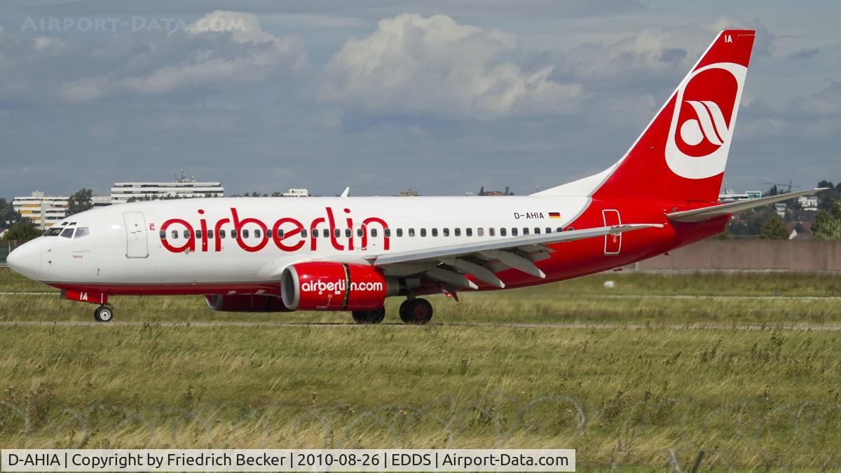 D-AHIA, 1999 Boeing 737-73S C/N 29082, decelerating after touchdown