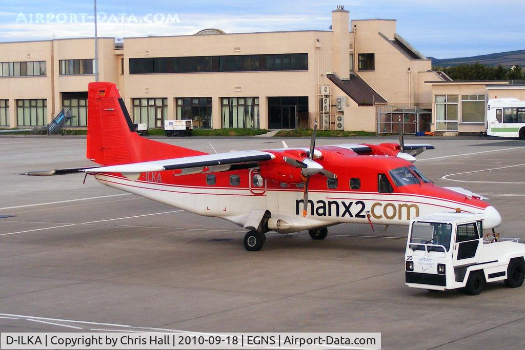 D-ILKA, 1982 Dornier 228-100 C/N 7005, Manx2 Dornier on the apron at Ronaldsway Airport