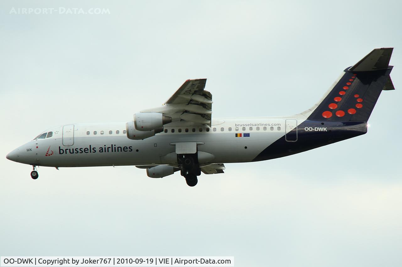 OO-DWK, 1999 British Aerospace Avro 146-RJ100 C/N E3360, Brussels Airlines