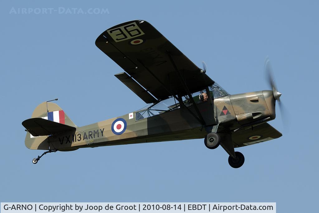 G-ARNO, 1948 Beagle A-61 Terrier 1 C/N 3722, departure from the 2010 oldtimer fly-in.