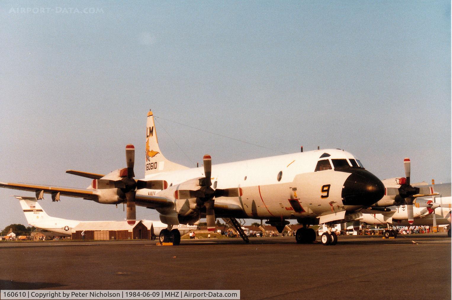 160610, Lockheed P-3C Orion C/N 285A-5659, P-3C Orion of Patrol Squadron VP-44 on display at the 1984 RAF Mildenhall Air Fete.