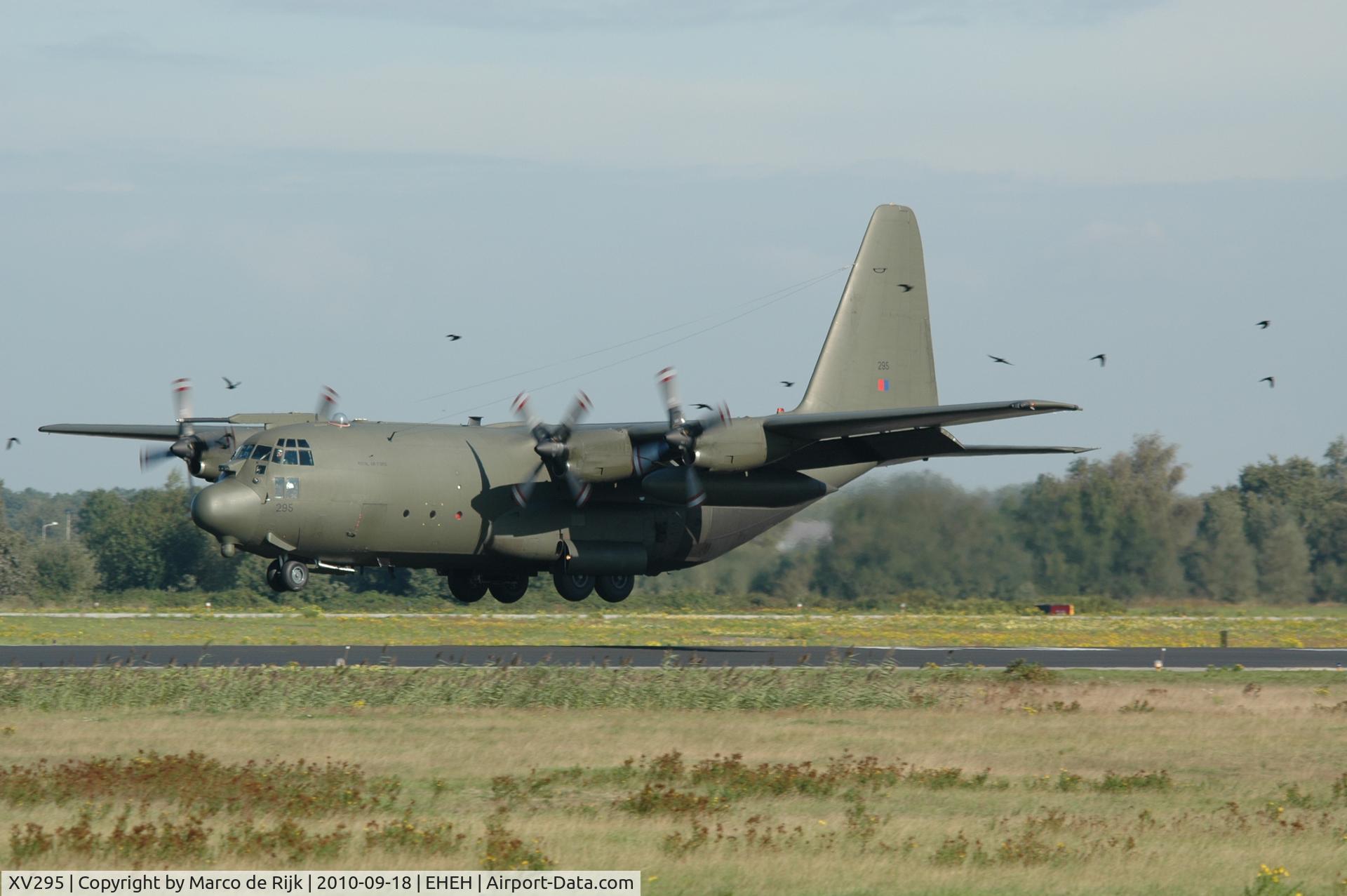 XV295, 1967 Lockheed C-130K Hercules C.1 C/N 382-4261, Photo taken at Eindhoven airport at 18-09-2010, during Market Garden memorial in Ede (nl), the aircraft was involved with dropping parachutists at 
