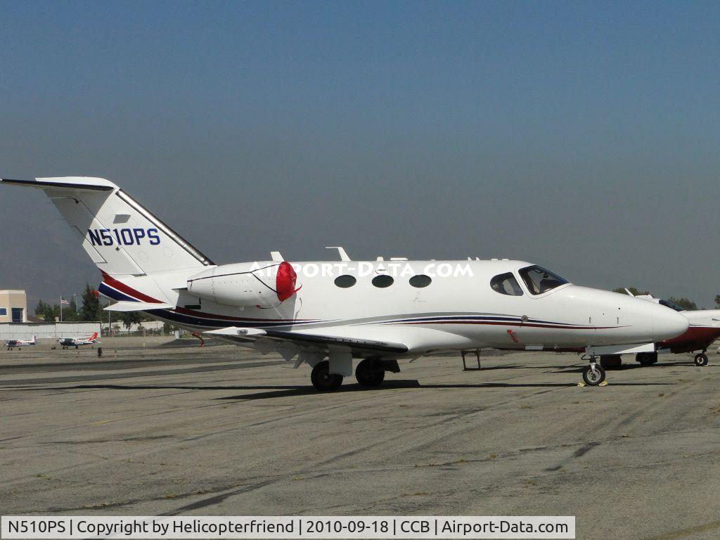 N510PS, 2009 Cessna 510 Citation Mustang Citation Mustang C/N 510-0171, Parked north of Maniac Mike's Cafe