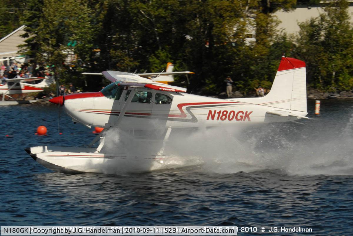 N180GK, 1959 Cessna 180B C/N 50509, at Moosehead Lake ME