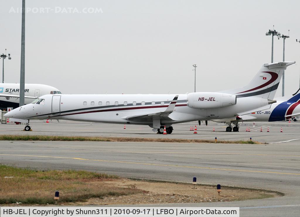 HB-JEL, 2005 Embraer EMB-135BJ Legacy C/N 14500933, Parked at the General Aviation area...