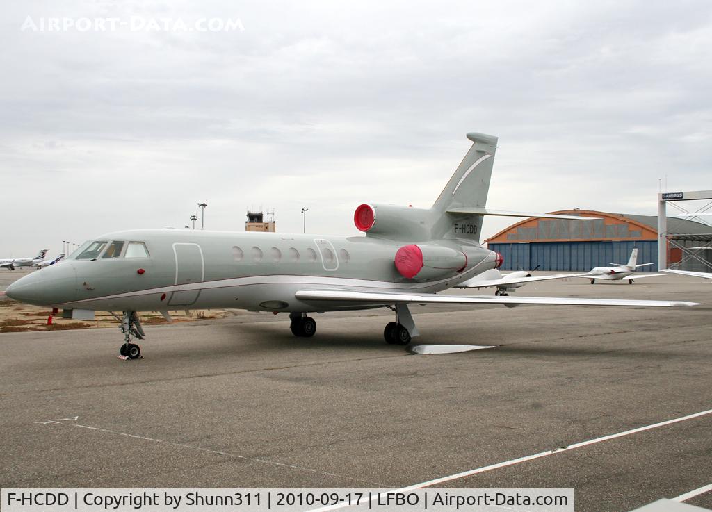 F-HCDD, 2000 Dassault Falcon 50EX C/N 297, Parked at the General Aviation area...