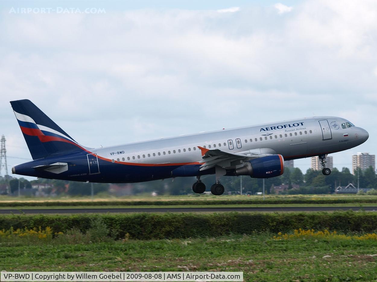 VP-BWD, 2003 Airbus A320-214 C/N 2116, Take off of the  