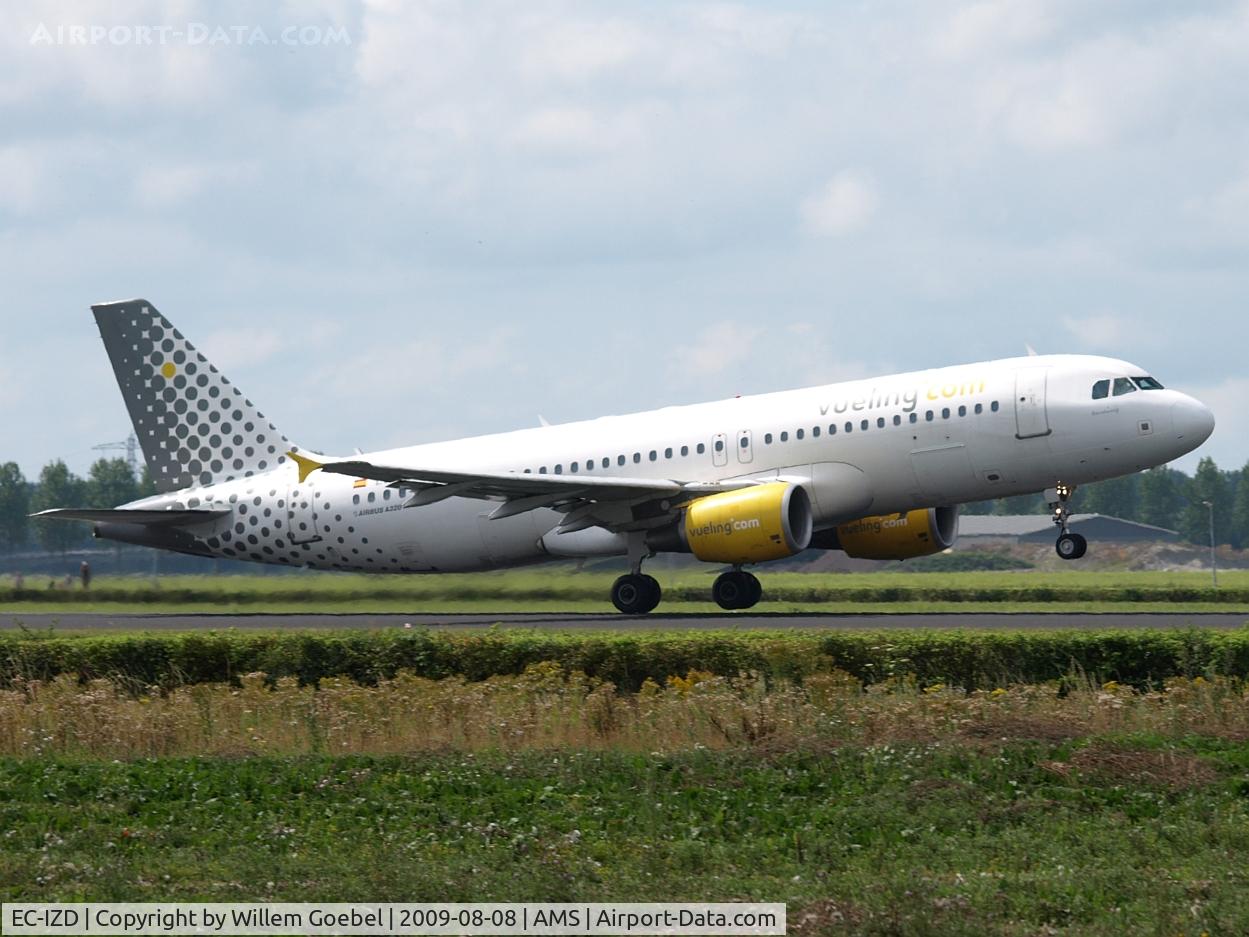 EC-IZD, 2004 Airbus A320-214 C/N 2207, Take off of the  