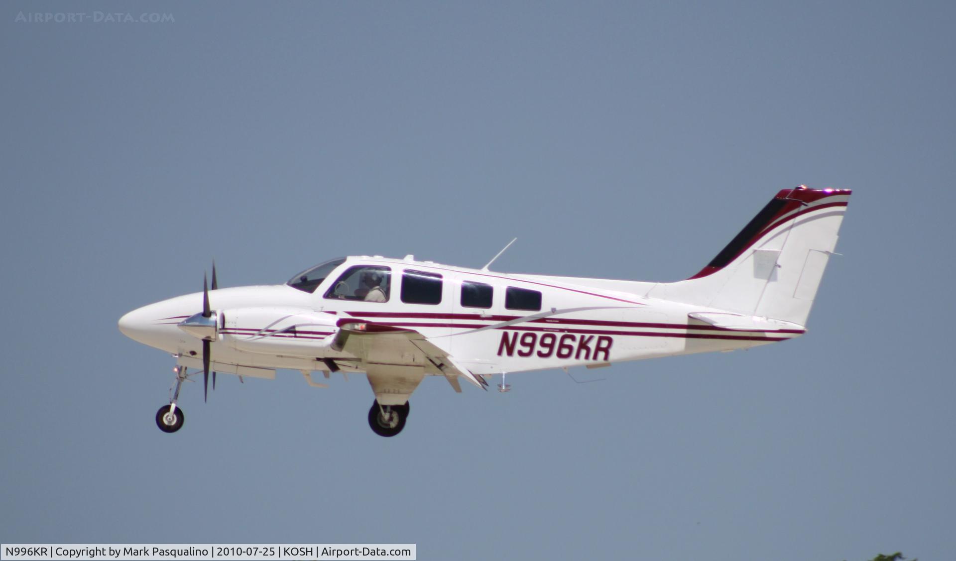 N996KR, 1980 Beech 58P Baron C/N TJ-304, Beech 58P