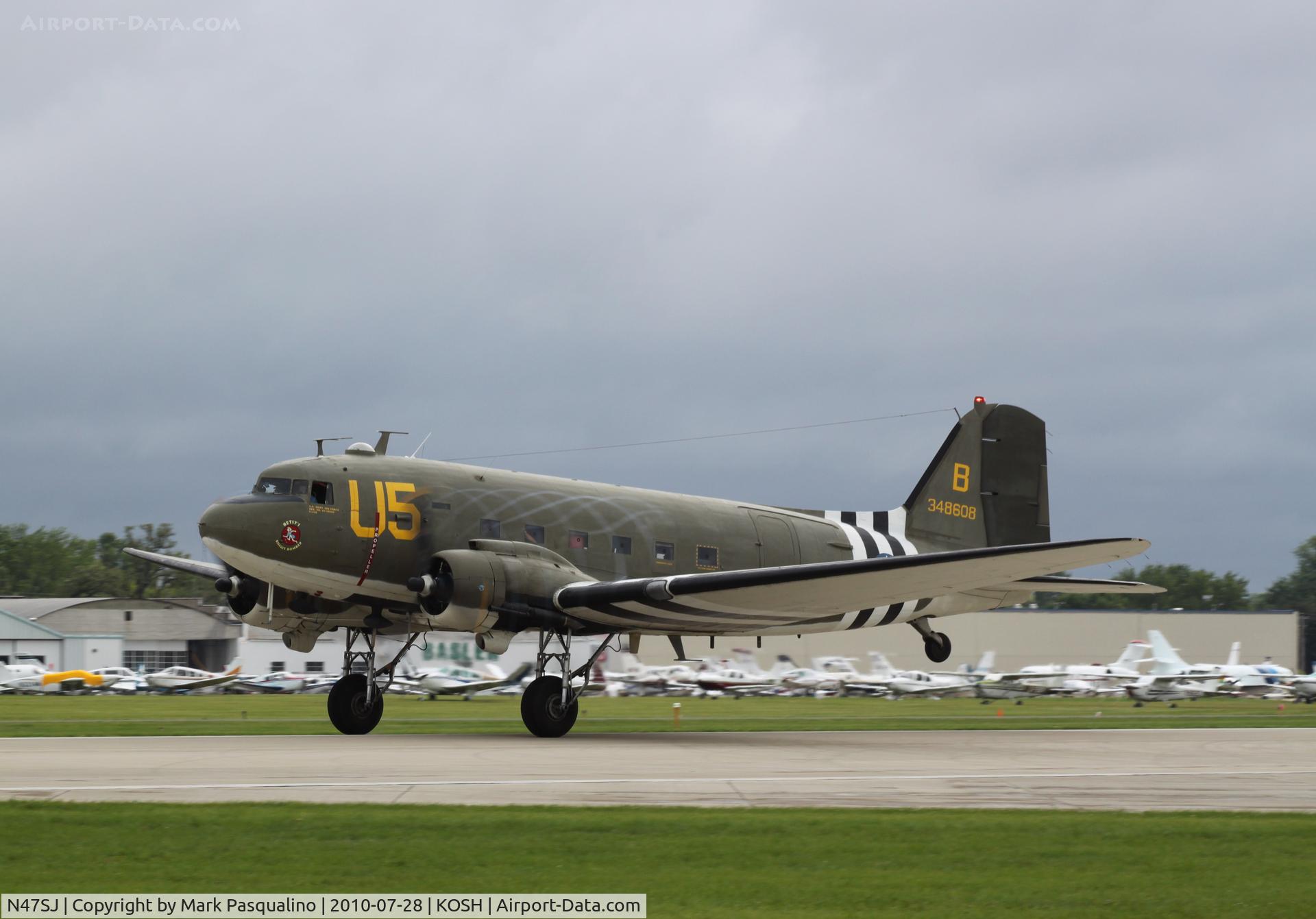N47SJ, 1943 Douglas DC3C-R (C-47B-5-DK) C/N 14423, Douglas DC3C-R