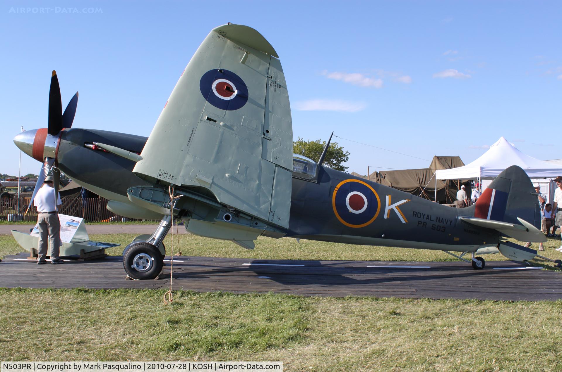 N503PR, 1945 Supermarine Seafire FXVc C/N COA.30621, Seafire XV