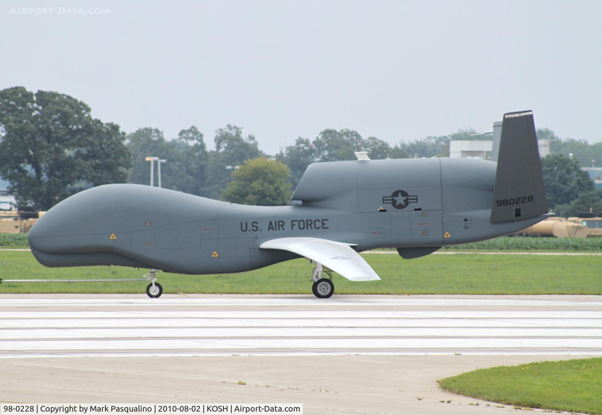98-0228, 1998 Northrop Grumman RQ-4 Global Hawk C/N Not found 98-0228, Global Hawk UAV