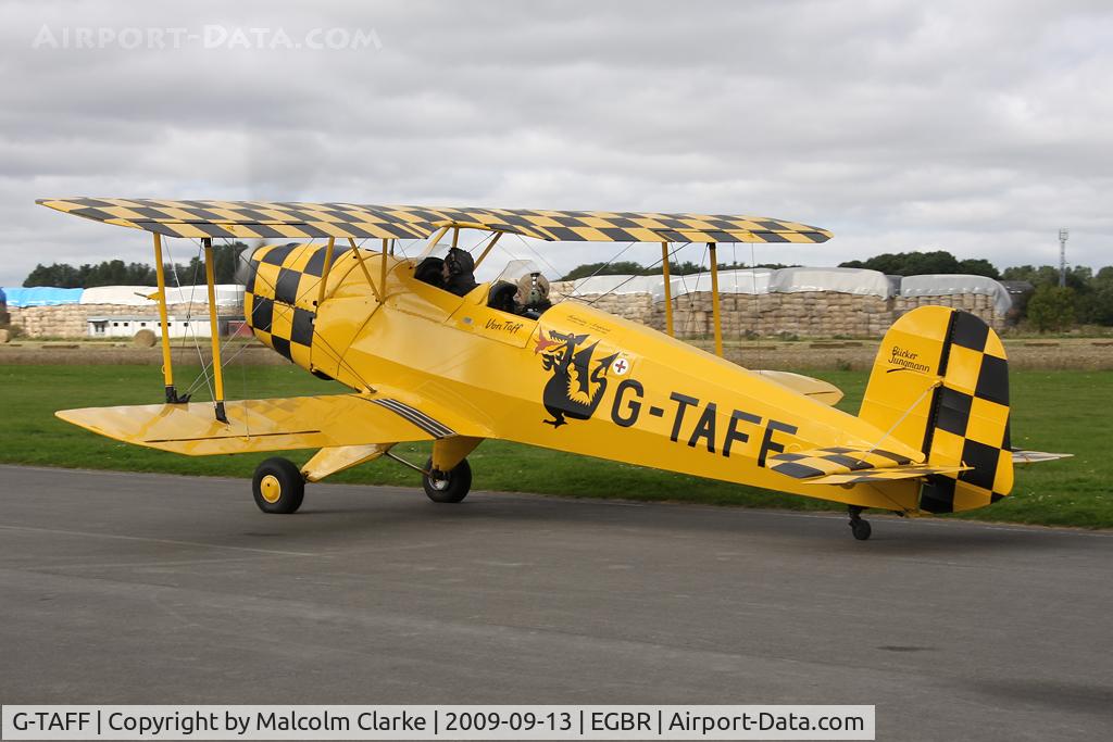 G-TAFF, 1957 CASA 1-131E Jungmann C/N 1129, Casa 1-131E-3B Jungmann at a Helicopter Fly-In at Breighton Airfield, UK in September 2009