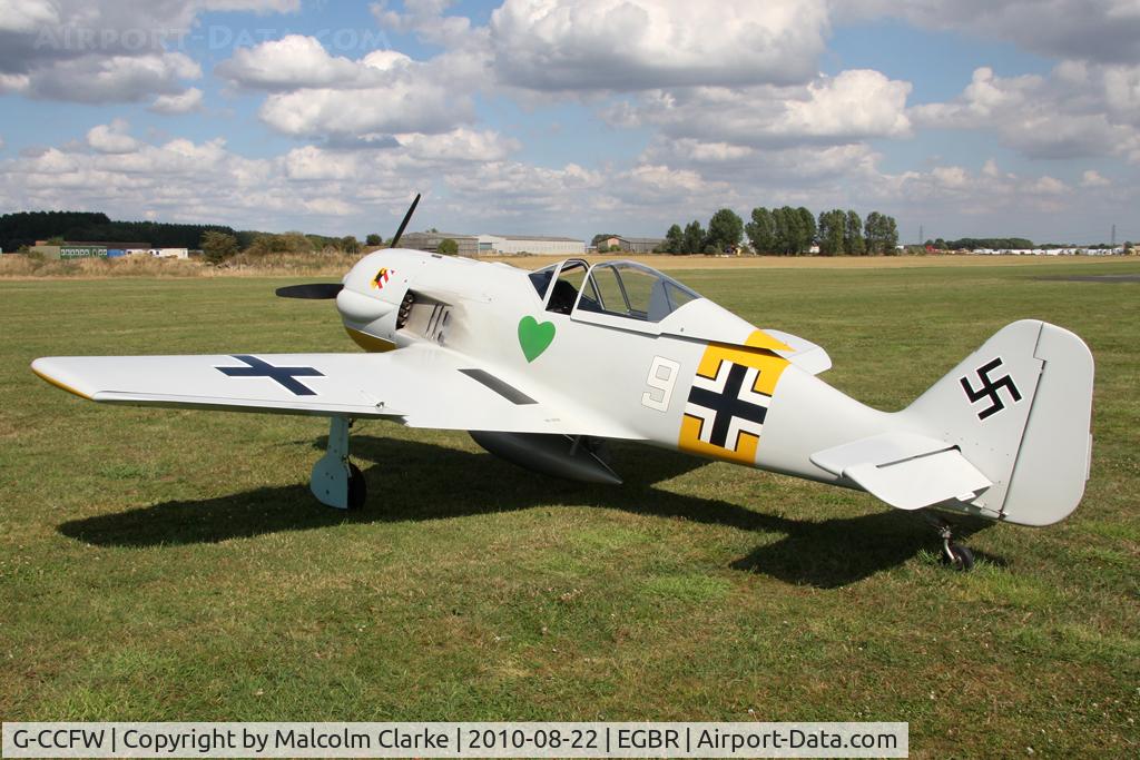 G-CCFW, 2003 WAR Focke-Wulf 190 C/N PFA 081-12729, WAR Focke-Wulf 190 at at Breighton's Summer Madness & All Comers Fly-In in August 2010.