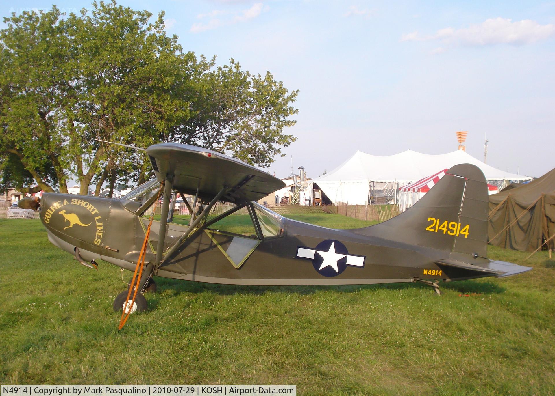 N4914, 1943 Stinson L-5 Sentinel C/N 1120, Stinson L-5